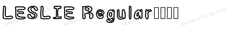 LESLIE Regular字体转换